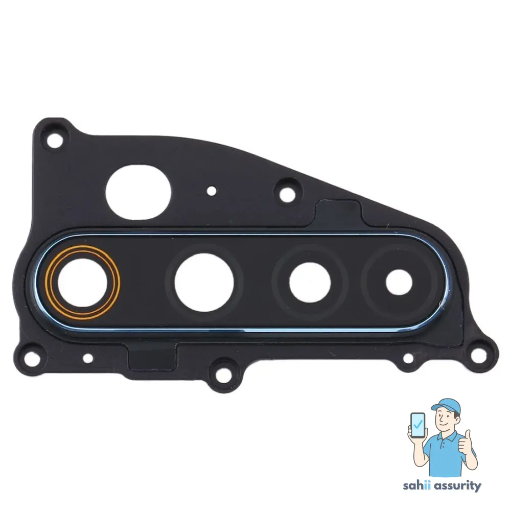 Camera Lens Glass with Frame for Realme 6 White